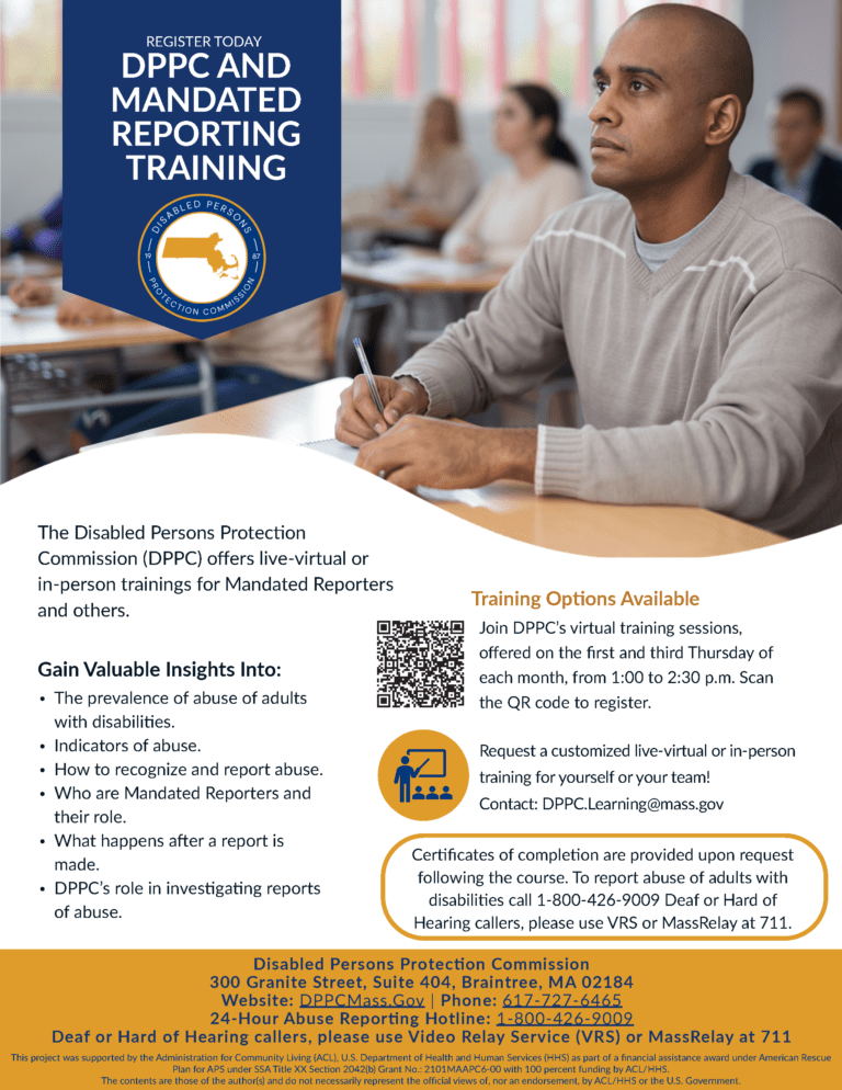 This is a clickable image which includes information about Mandated Reporter Training